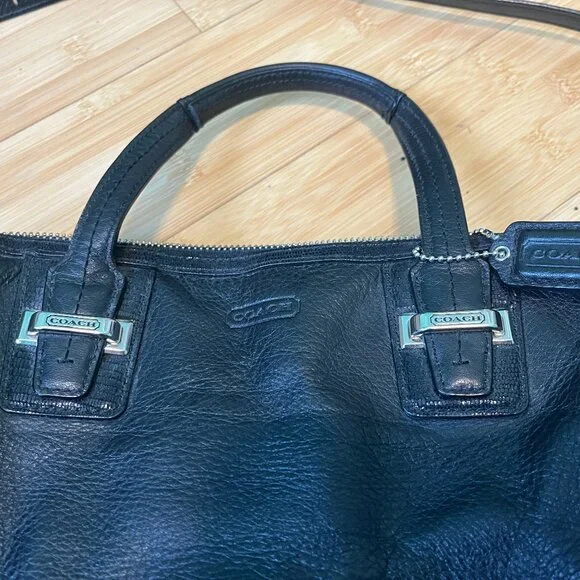 Coach Taylor leather shoulder/crossbody satchel bag - Picture 4 of 5